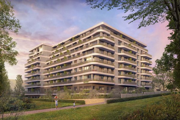 Divana Senjak – večernji eksterijer uz park i zelenilo
