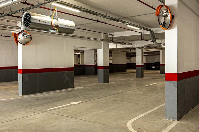 Podzemna garaža sa parking mestima u projektu Zemona NOVA u Zemunu